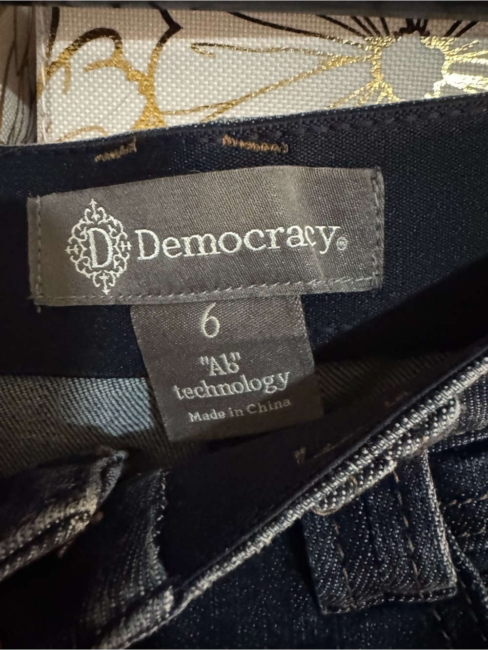 Democracy Dark Wash Wide Leg Jeans - Navy (Open to Offers) - Picture 4 of 5